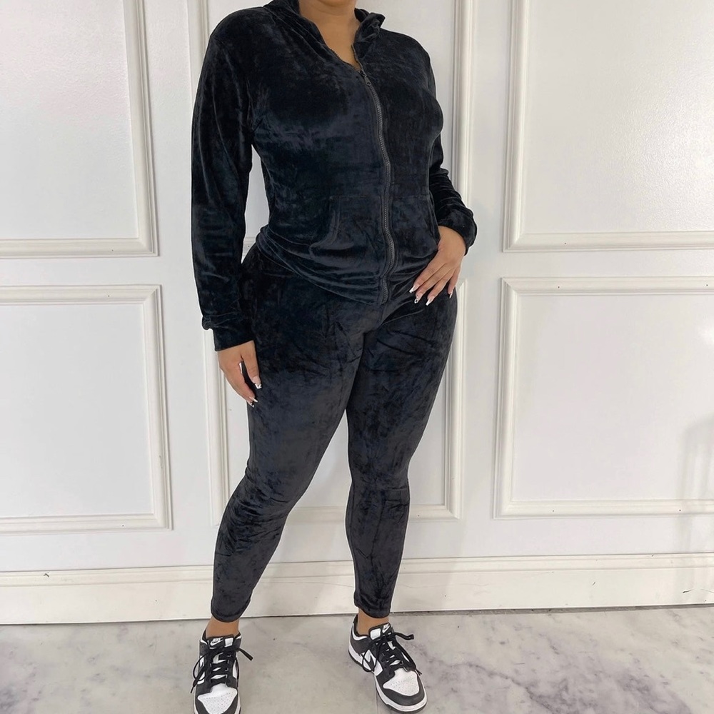 BFF Velour Jogger Set: Mauve - Picture 11 of 12